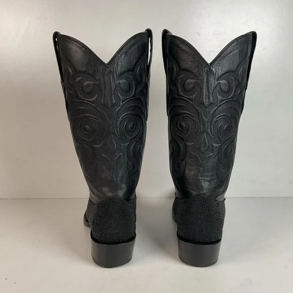 Los Altos Sea Stingray Cowboy Boots 10 D Exotic